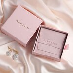 Jewelry Box Manufacturer - Custom Logo Luxury Paper Box Bracelet Necklace Microfiber