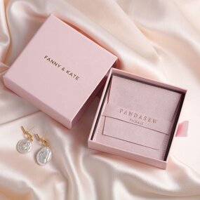 Jewelry Box Manufacturer - Custom Logo Luxury Paper Box Bracelet Necklace Microfiber