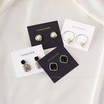 Display Card Manufacturer - Custom Logo 400gsm Paper Necklace Earring Packaging