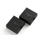 Jewelry Box Manufacturer - Custom Logo Black Fashion Cardboard Drawer Jewelry Box