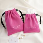 Satin Pouch Manufacturer - Luxury Dense Silk Satin Drawstring Wedding Favor Candy Bag