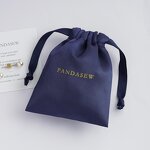 Satin Pouch Manufacturer - Custom Logo Satin Drawstring Closure Jewelry Gift Pouch