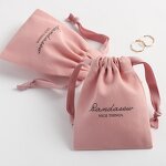 Cotton Bag Manufacturer - Custom Logo Printed Twill Cotton Small Jewelry Pouch