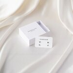 Jewelry Box Manufacturer - Custom Logo White Cardboard Box with Jewelry Display Card