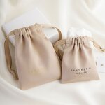 Satin Pouch Manufacturer - Custom Logo Dense Silk Satin Jewelry Package Drawstring