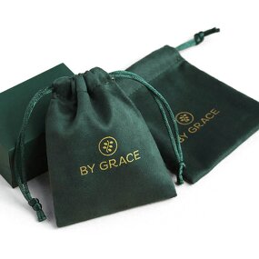 Jewelry Pouch Manufacturer - Custom Logo 8*10cm Suede Jewelry Packaging Drawstring