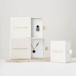 Jewelry Box Manufacturer - Custom Logo Beige Cardboard Bracelet Necklace Box Sponge