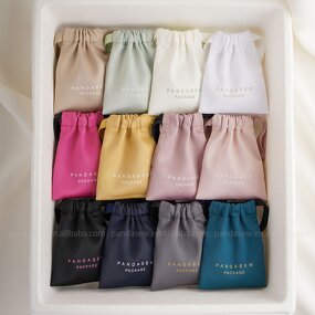 Satin Pouch Manufacturer - Custom Logo Dense Silk Satin Jewelry Package Drawstring