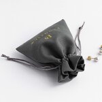 Velvet Pouch Manufacturer - Custom Logo Small Mini Velvet Suede Jewelry Pouch