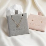 Jewelry Pouch Manufacturer - Custom Logo Polyester Suede Earring Holder Fabric Tags