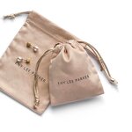 Jewelry Pouch Manufacturer - Custom Logo Soft Suede Jewelry Packaging Drawstring