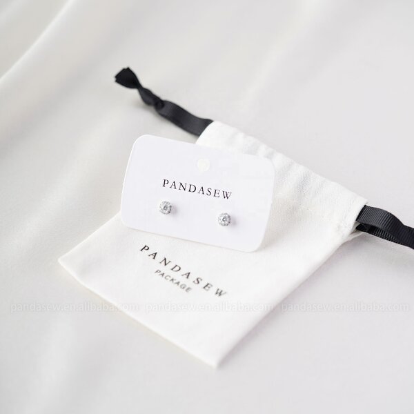 Jewelry Pouch Manufacturer - Custom Logo Drawstring Pouch with Jewelry Display Card