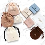 Jewelry Pouch Manufacturer - Custom Logo 8*10cm Pink Flannle Drawstring Pouch