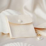 Jewelry Pouch Manufacturer - Custom Logo Microfiber Envelope Flap Snap Button Pouch