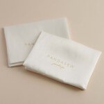 Satin Pouch Manufacturer - Custom Logo Satin Small Envelope Flap Necklace Pouch