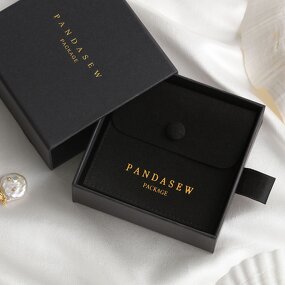 Jewelry Box Manufacturer - Custom Logo Paper Drawer Box & Microfiber Snap Pouch