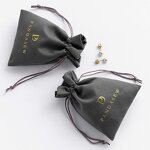 Velvet Pouch Manufacturer - Custom Logo Small Mini Velvet Suede Jewelry Pouch