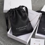 Satin Pouch Manufacturer - Custom Logo Luxury Black Dense Silk Satin Boutique Pouch