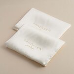 Satin Pouch Manufacturer - Custom Logo Satin Small Envelope Flap Necklace Pouch
