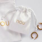 Jewelry Pouch Manufacturer - Custom Logo 8*10cm White Suede Drawstring Pouch