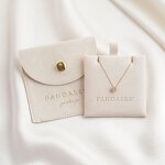 Jewelry Pouch Manufacturer - Custom Logo Suede Microfiber Drawstring with Insert Pad