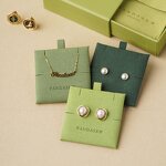 Jewelry Pouch Manufacturer - Custom Logo Luxury Microfiber Earring Necklace Fabric Tags