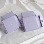 Jewelry Box Manufacturer - Custom Logo Drawer Cardboard Box Microfiber Pouch