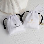 Satin Pouch Manufacturer - Custom Logo Luxury Satin Wedding Favor Gift Pouch
