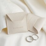 Jewelry Pouch Manufacturer - Custom Logo 1.4mm Microfiber Envelope Flap Jewelry Pouch