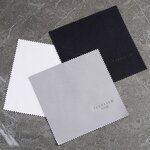 Polishing Cloth - Custom Logo 15x15cm Microfiber Suede Silver Jewelry Cleaning Cloth