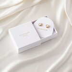 Jewelry Box Manufacturer - Custom Logo White Cardboard Box with Jewelry Display Card