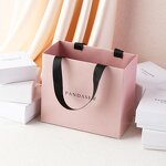 Paper Bag Manufacturer - Custom Logo Recycled Gift Bag Ribbon Handles Packaging Shopping