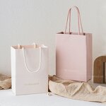 Paper Bag Manufacturer - Custom Logo Kraft Paper Bag Handmade Carry Out with Handle