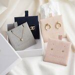 Jewelry Pouch Manufacturer - Custom Logo Polyester Suede Earring Holder Fabric Tags