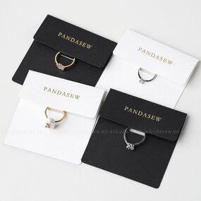 Display Card Manufacturer - Custom Logo 8x8cm 400gsm Paper Rings Holder Card