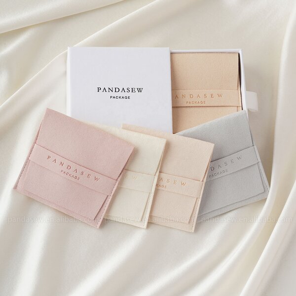 Jewelry Pouch Manufacturer - Luxury Microfiber Pouch Necklace Earrings Ring Envelope