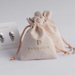 Velvet Pouch Manufacturer - Custom Logo Gold Hot Stamping Velvet Jewelry Pouch