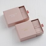 Jewelry Box Manufacturer - Custom Logo Rose Gold 1200g Paper Drawer Jewelry Box