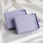 Jewelry Box Manufacturer - Custom Logo Drawer Cardboard Box Microfiber Pouch