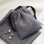 Satin Pouch Manufacturer - Custom Logo Luxury Dense Silk Satin Jewelry Drawstring Pouch