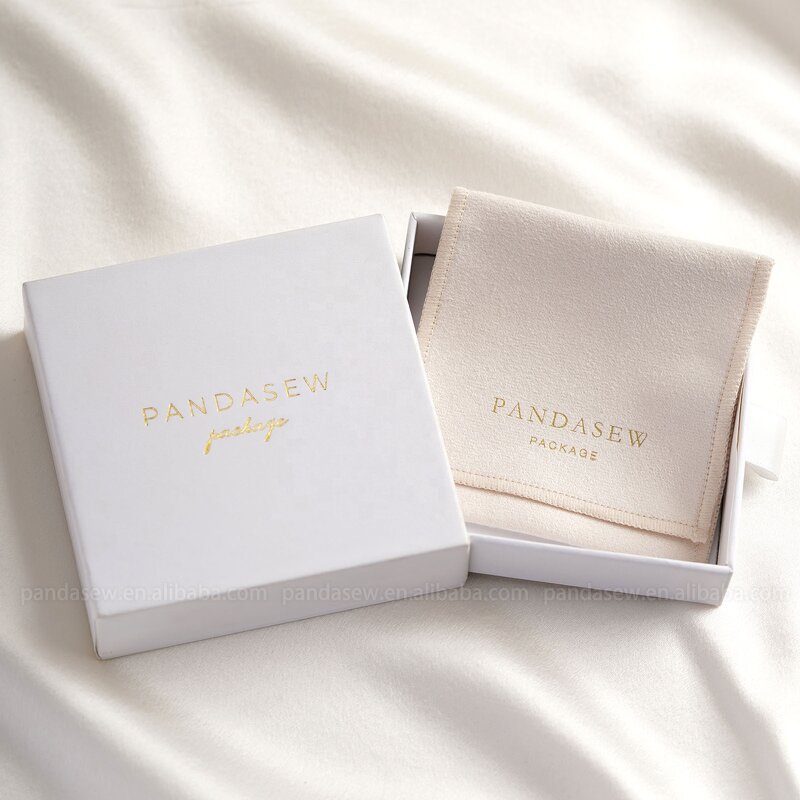 Jewelry Box Manufacturer - Custom Paper Drawer Box Velvet Jewelry Pouch With Logo