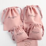 Cotton Bag Manufacturer - Custom Logo Printed Twill Cotton Small Jewelry Pouch