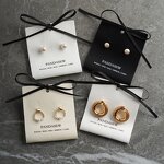 Fabric Card Manufacturer - Custom Logo Earring Holder Fabric Cards Jewelry Tags