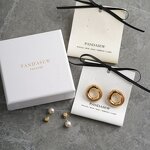 Fabric Card Manufacturer - Custom Logo Cotton Earring Holder Fabric Cards Tags