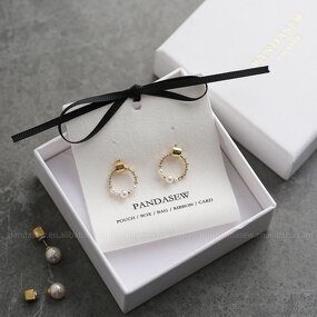 Fabric Card Manufacturer - Custom Logo Earring Holder Fabric Cards Jewelry Tags