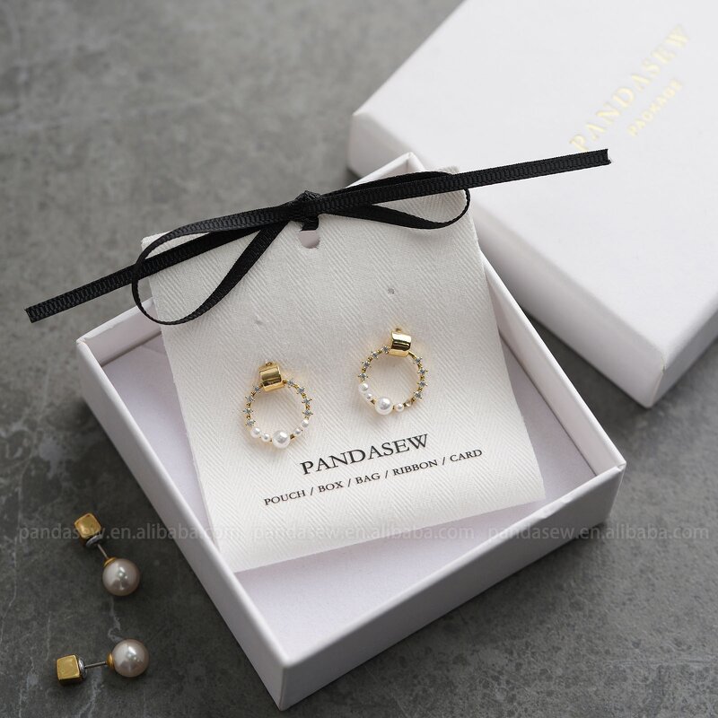 Fabric Card Manufacturer - Custom Logo Earring Holder Fabric Cards Jewelry Tags