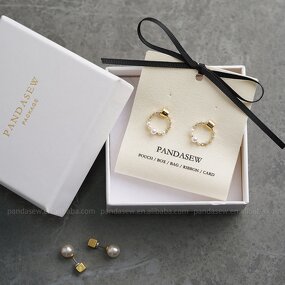 Fabric Card Manufacturer - Custom Logo Cotton Earring Holder Fabric Cards Tags