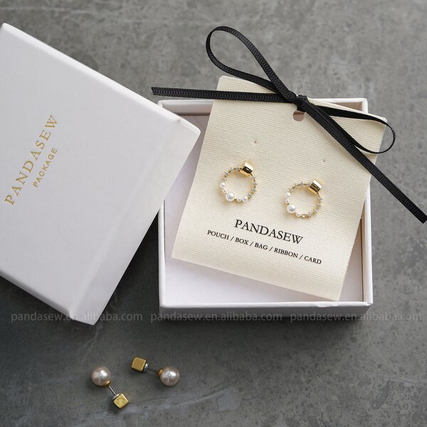 Fabric Card Manufacturer - Custom Logo Cotton Earring Holder Fabric Cards Tags