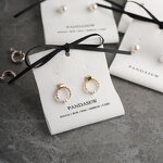 Fabric Card Manufacturer - Custom Logo Earring Holder Fabric Cards Jewelry Tags