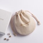 Cotton Bag Manufacturer - Custom Logo Muslin Round Bottom Cotton Drawstring Bag